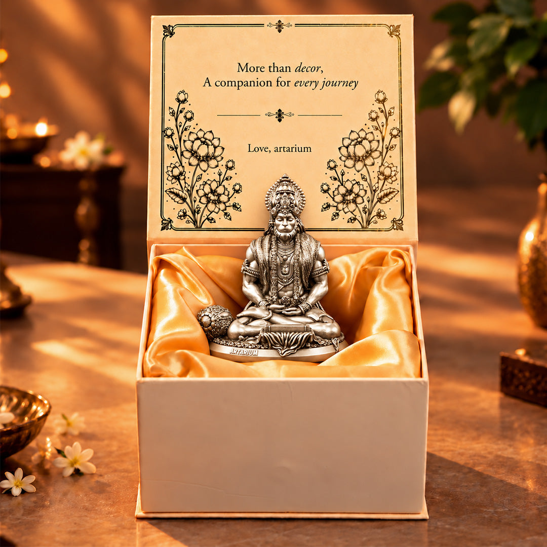 Meditating Hanuman Idol With Premium Packaging
